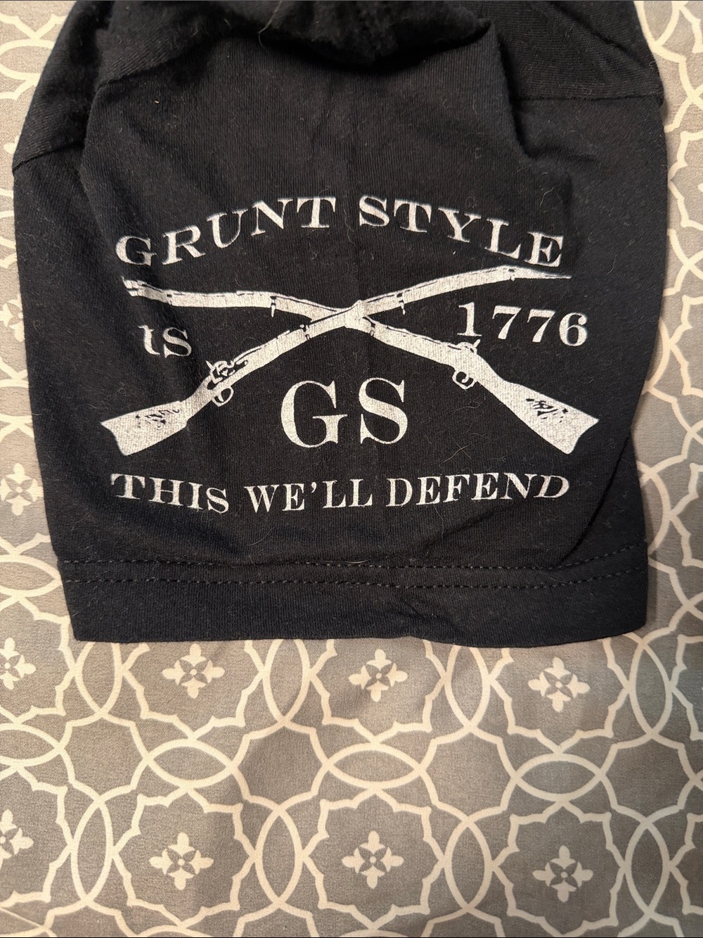 Grunt Style Black "Patriot" Graphic Tee - Size Small - Picture 3 of 4